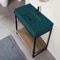 Green Sink Bathroom Vanity, Floor Standing, Natural Brown Oak, Modern, 35